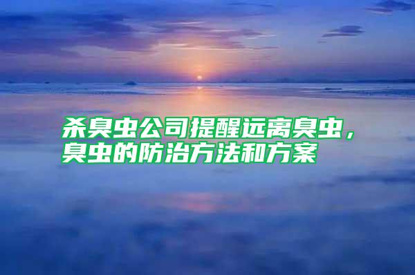 殺臭蟲公司提醒遠離臭蟲,臭蟲的防治方法和方案