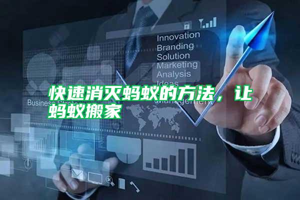 快速消滅螞蟻的方法,讓螞蟻搬家
