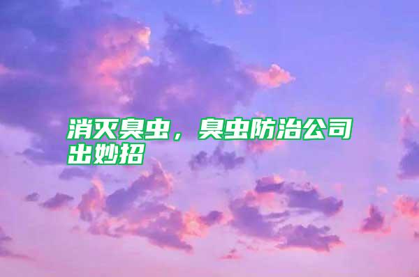 消滅臭蟲,臭蟲防治公司出妙招
