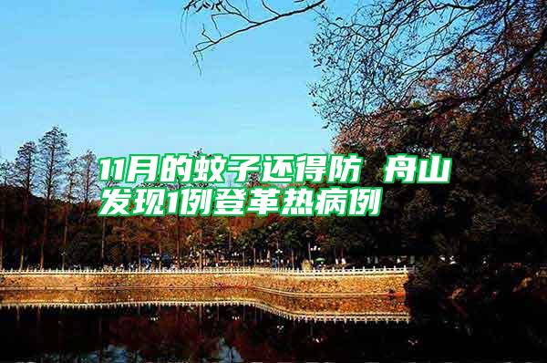 11月的蚊子還得防 舟山發現1例登革熱病例