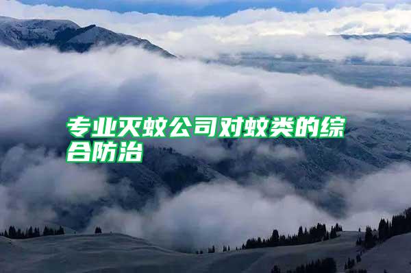 專業(yè)滅蚊公司對(duì)蚊類的綜合防治