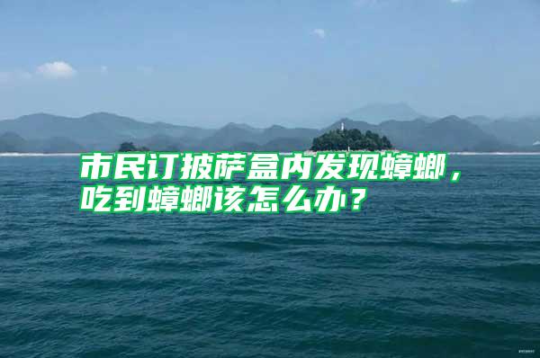 市民訂披薩盒內發現蟑螂,吃到蟑螂該怎么辦?