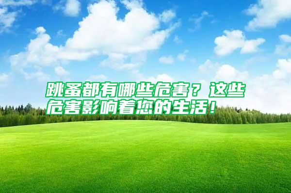 跳蚤都有哪些危害？這些危害影響著您的生活！