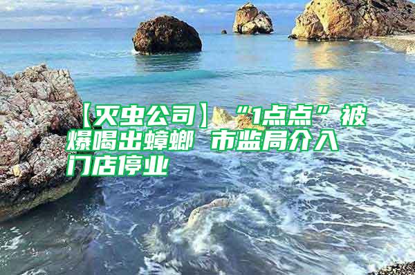 【滅蟲公司】“1點(diǎn)點(diǎn)”被爆喝出蟑螂 市監(jiān)局介入門店停業(yè)