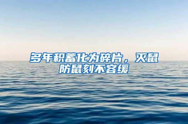 多年積蓄化為碎片,滅鼠防鼠刻不容緩