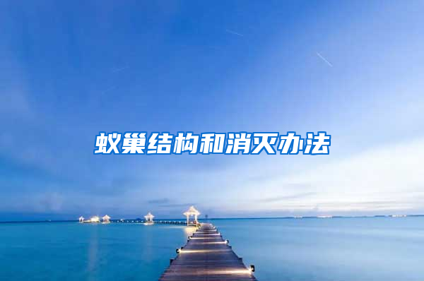 蟻巢結構和消滅辦法