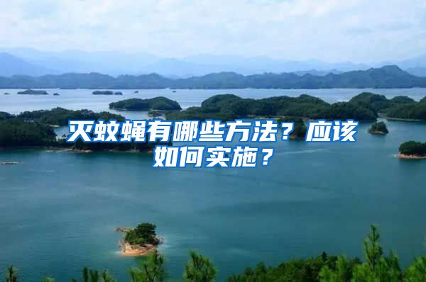 滅蚊蠅有哪些方法?應該如何實施?